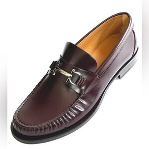 Salvatore Ferragamo Fort  Sz 10.5 Gancini Loafers Brown  Leather Men's Mocassin